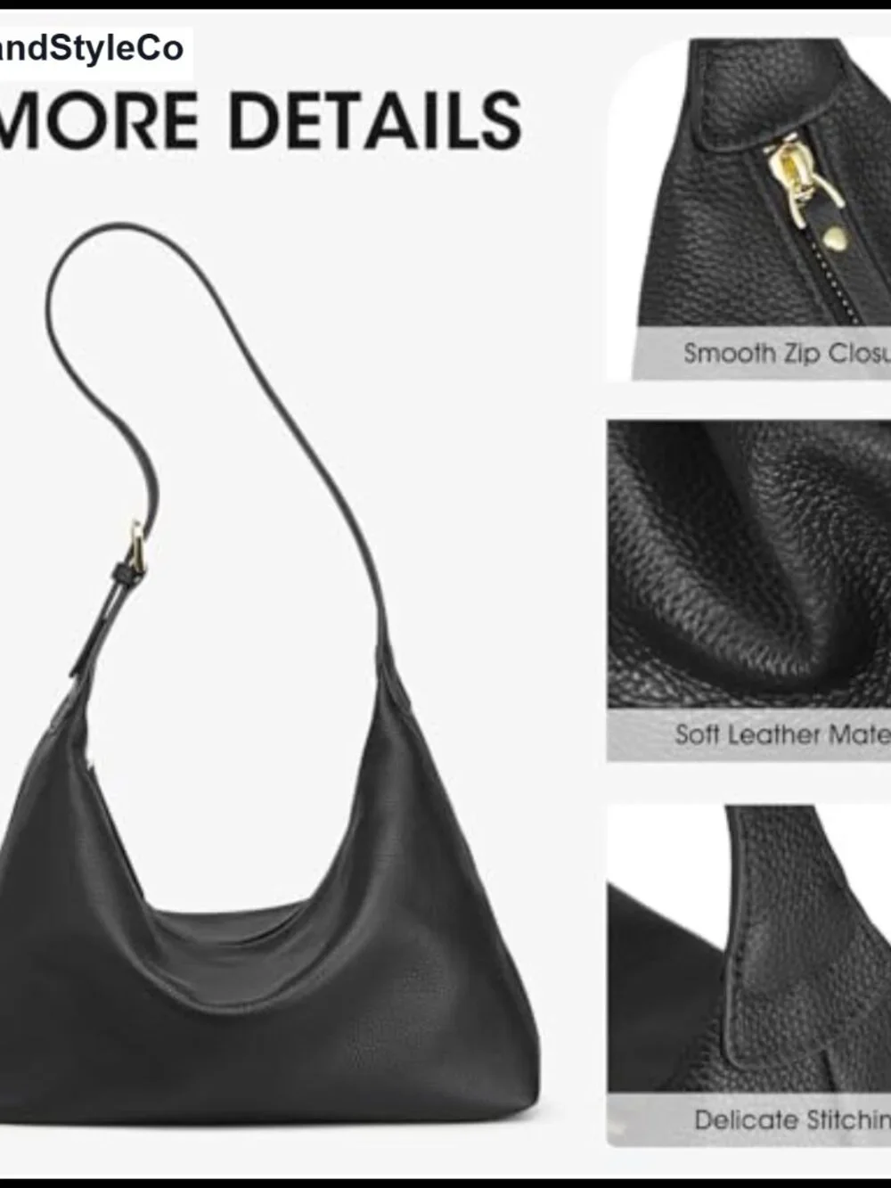 Genuine Leather Hobo Crossbody Bag for Women Shoulder Purse Work Casual